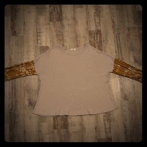 Oversized Boho Knit Sweater with Balloon Sleeve